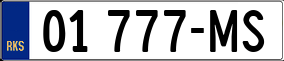 Truck License Plate